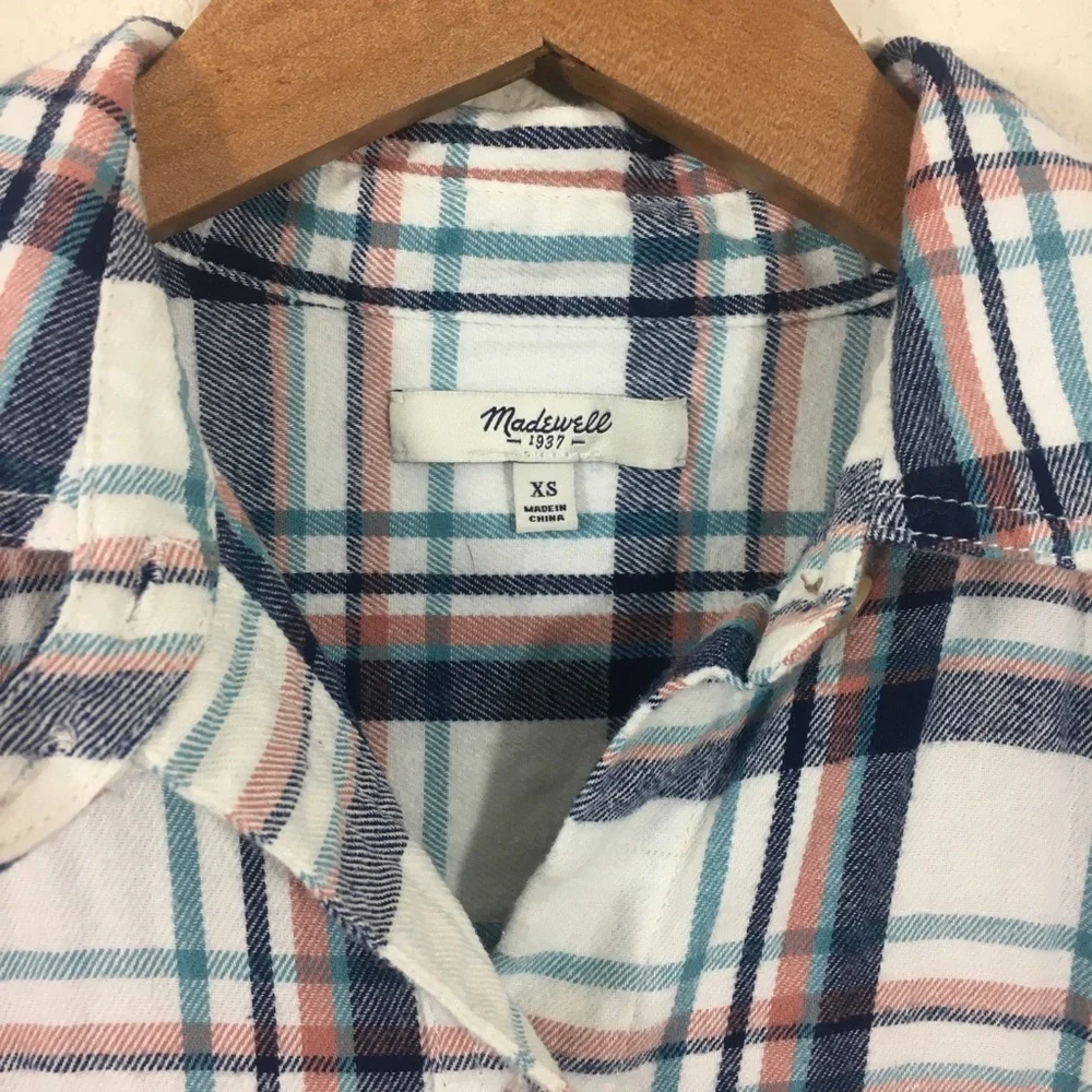 Madewell plaid flannel button down shirt_4